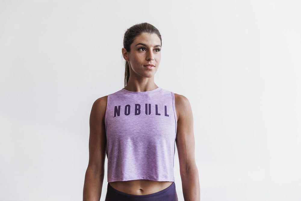 Débardeurs NOBULL Femme Violette - NOBULL Muscle,France (2791-QHMVI)